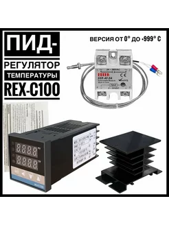 Терморегулятор REX-C100 с термопарой SSR-40DA