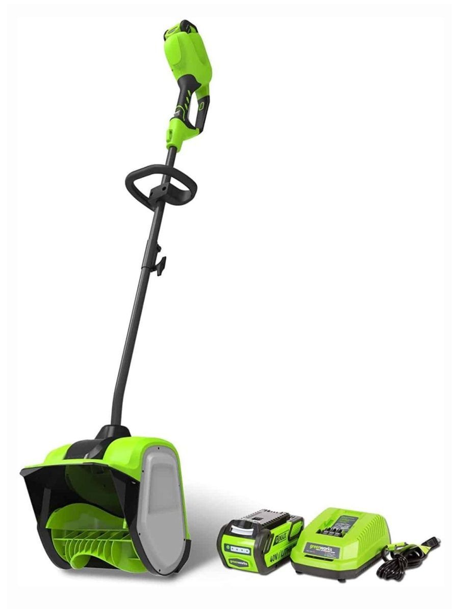 Снегоуборщик аккумуляторный GREENWORKS gd40ssk2 40v. Аккумуляторная лопата GREENWORKS G-Max 40v. Снегоуборщик аккумуляторный.