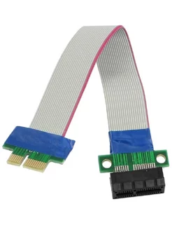 Райзер карта - Удлинитель PCI-E 1x на гибком шлейфе 15см