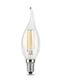 Светодиодная лампочка LED E14 7W 2700K филаментная 4 шт