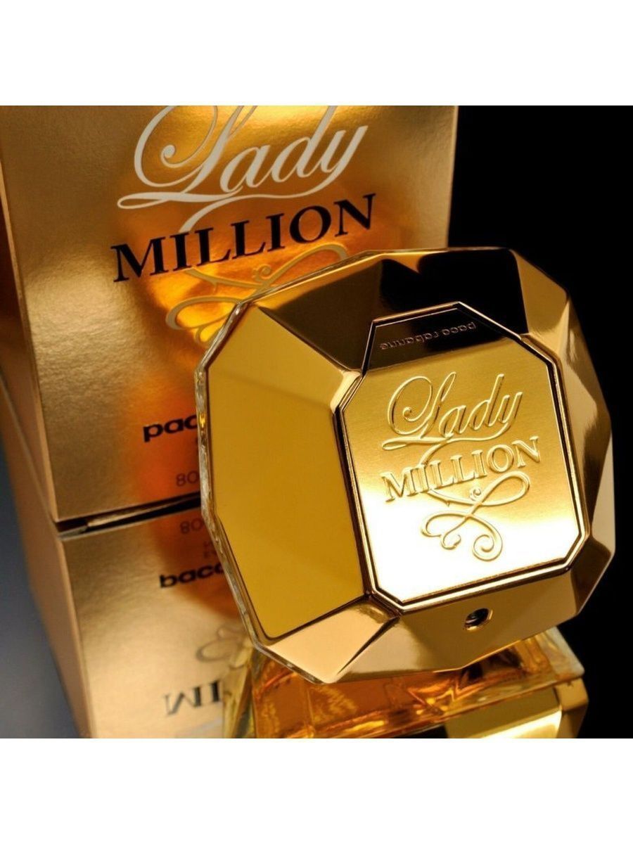 Paco Rabanne Lady million 80ml. Paco Rabanne Lady million 80 мл. Духи Paco Rabanne Lady million. Пако Рабан духи женские леди миллион.