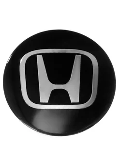 Наклейка на колпаки Honda Черный Серебро 60mm. 4шт