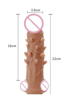 Силиконовый фаллоимитатор с шипами