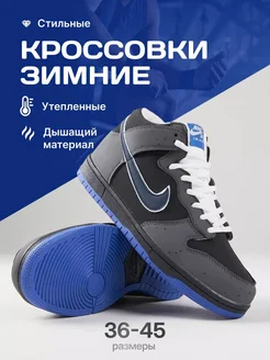 Кроссовки Nike Dunk зимние с мехом