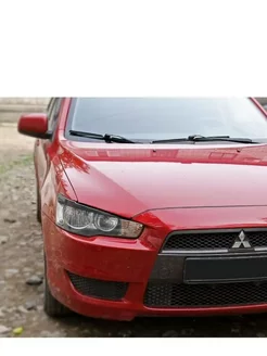 Накладки на перед фары Mitsubishi Lancer X 2007-2010