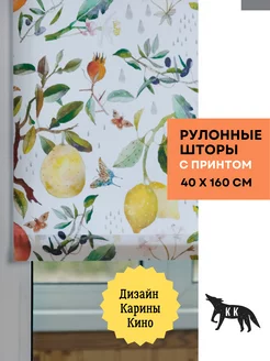 Штора рулонная PRINT 40х160см на окно, фрукты