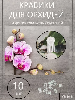 Клипсы крабики для комнатных растений 10 шт