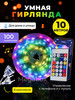 Гирлянда роса умная светодиодная 10м c пультом RGB LED бренд Элита продавец Продавец № 658807