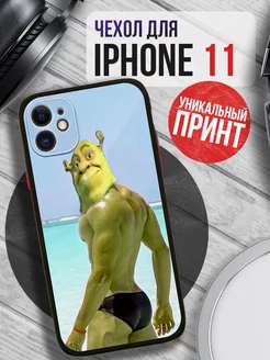 Чехол на IPHONE 11 с принтом шрек прикольный