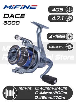 Катушка рыболовная DACE 6000F, 4+1 подшипник