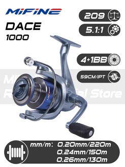 Катушка рыболовная DACE 1000F, 4+1 подшипник