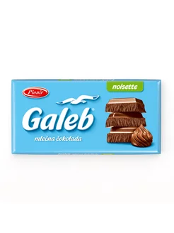 Шоколад "GALEB" молочный с пастой из фундука, 80 г