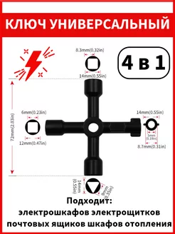 Ключ для электрощитка универсальный