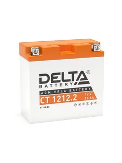 Аккумулятор мото DELTA AGM CT 1212.2 14Ah 155A ПП 150х70х150