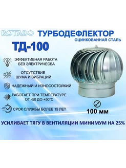 Турбодефлектор ТД-100, оцинкованный