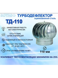 Турбодефлектор ТД-110, оцинкованный