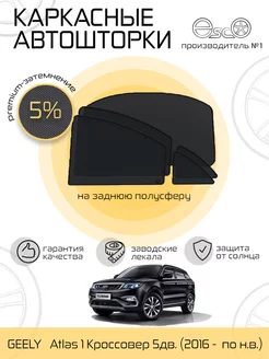 Автошторки эско на Geely Atlas 1 на Заднюю полусферу