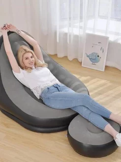 Надувное кресло с пуфом INFLATABLE SOFA